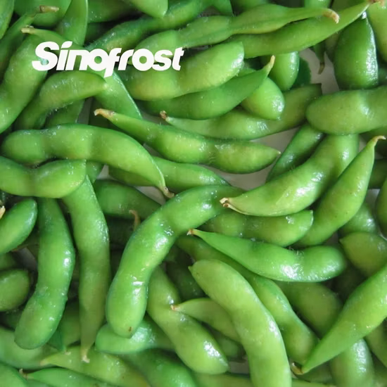 Comida japonesa, sin OGM, Mukimame congelado IQF, Edamam sin cáscara congelado IQF, Granos de soja verde congelados IQF, Soja IQF, Edamame en vainas, Edamame pelado