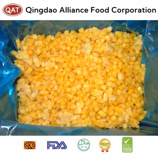 Mango Carabao congelado de pulpa de fruta a granel al por mayor exportador IQF